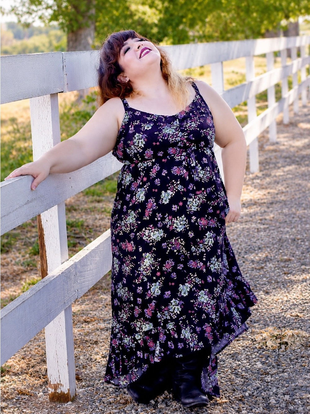 Torrid Black Floral Dress